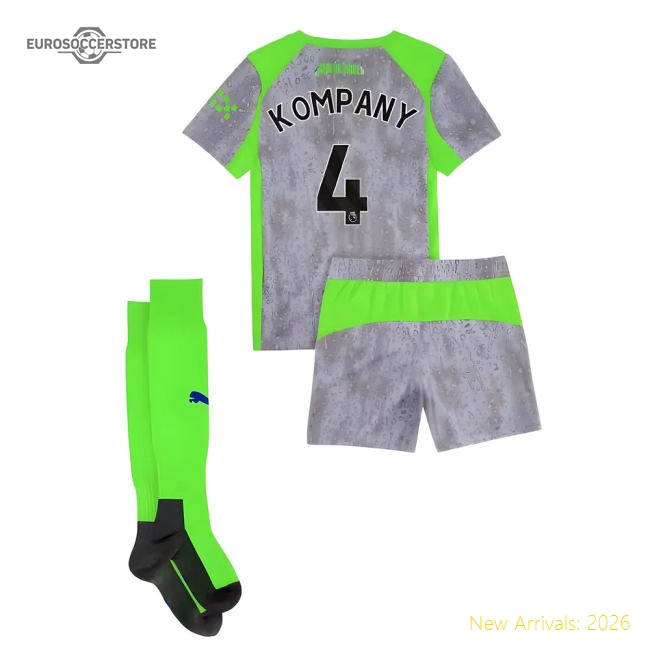2025-2026 Man City Third Mini Kit (Kompany 4)-Football Jersey Hub