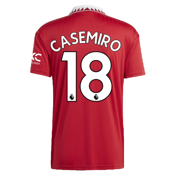 2022-2023 Man Utd Home Shirt (CASEMIRO 18)-Football Jersey Hub