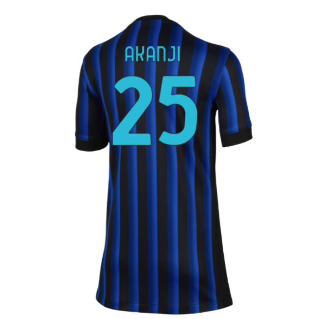 2025-2026 Inter Milan Home Shirt (Kids) (Akanji 25)-Football Shirts Shop