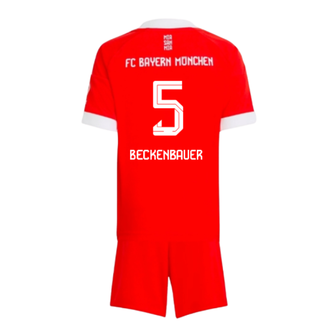 2025-2026 Bayern Munich Home Mini Kit (Beckenbauer 5)-PitchVibe Kits