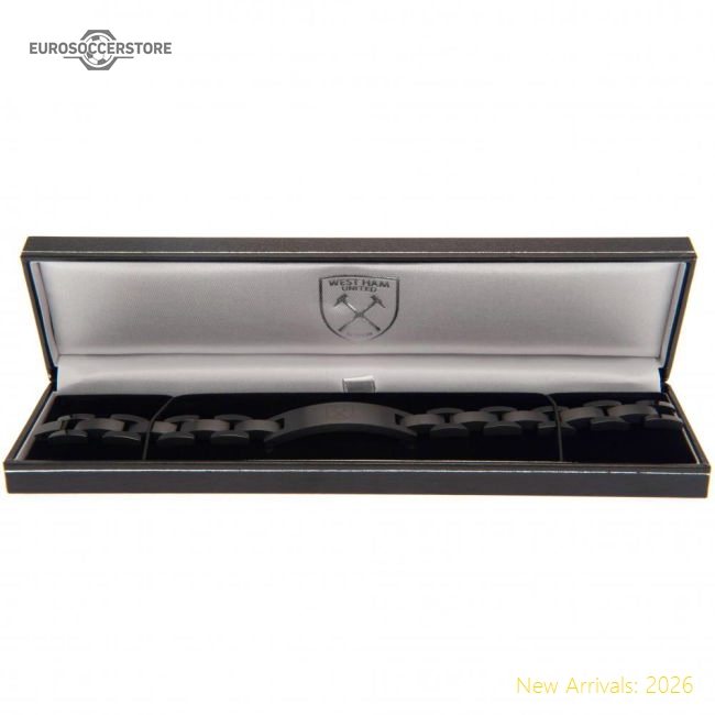 West Ham United FC Black IP Bracelet-Vantage Point Soccer
