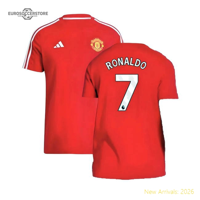 2024-2025 Man Utd DNA Tee (Red) (Ronaldo 7)-Football Jersey Hub