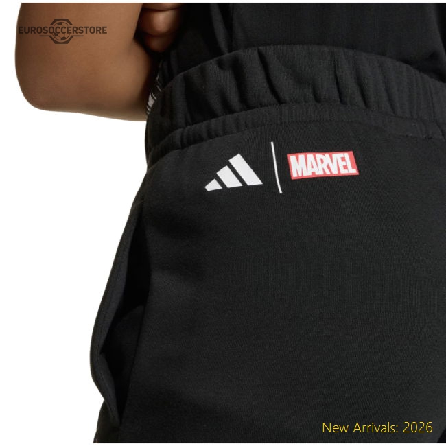 2025-2026 Real Madrid Marvel Pants (Black) - Kids-BuySoccerJersey Hub
