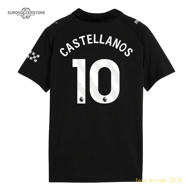 2025-2026 Man City Away Mini Kit (Castellanos 10)-Football Jersey Hub