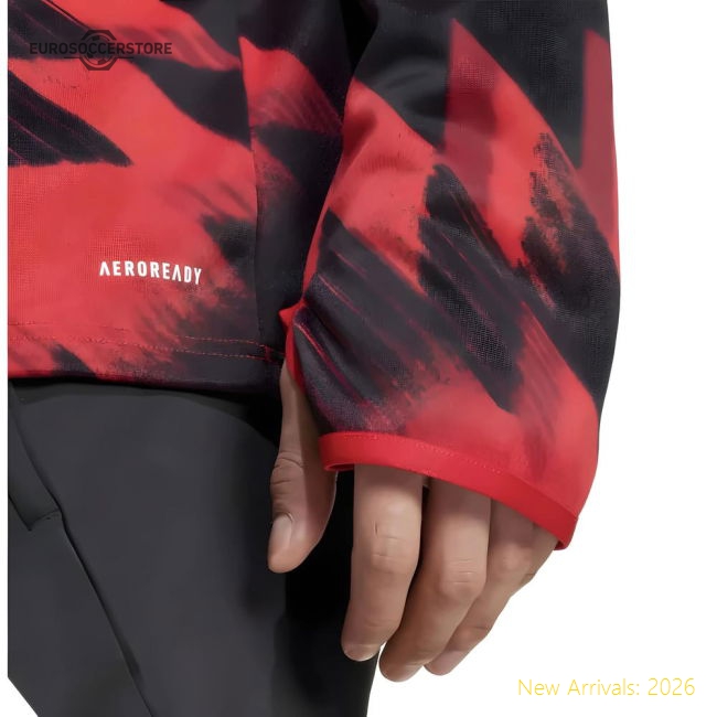 2025-2026 Man Utd Pre-Match Warm Top (Red)-Football Jersey Hub