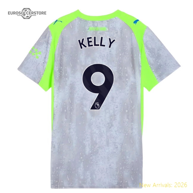 2025-2026 Man City Third Shirt (Womens) (Kelly 9)-Football Jersey Hub
