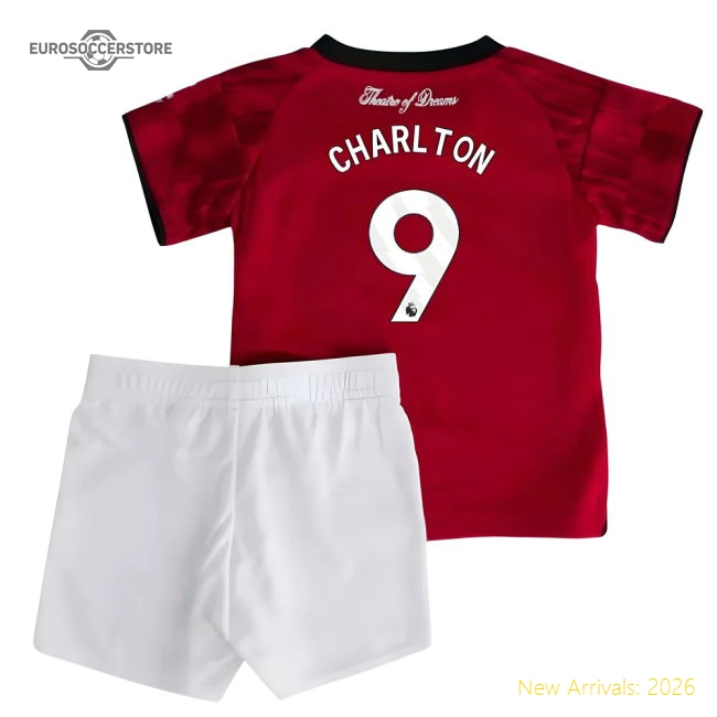 2025-2026 Man Utd Home Baby Kit (Charlton 9)-Football Jersey Hub