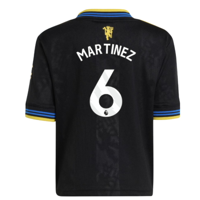 2025-2026 Manchester United Third Mini Kit (Martinez 6)-Football Jersey Hub