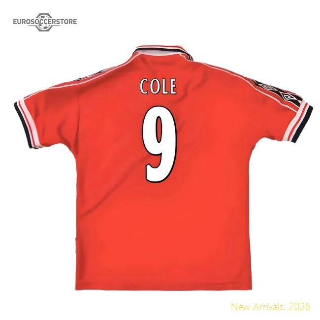 Manchester United 1998-2000 Home Shirt (XXL) (Excellent) (Cole 9)-Football Jersey Hub