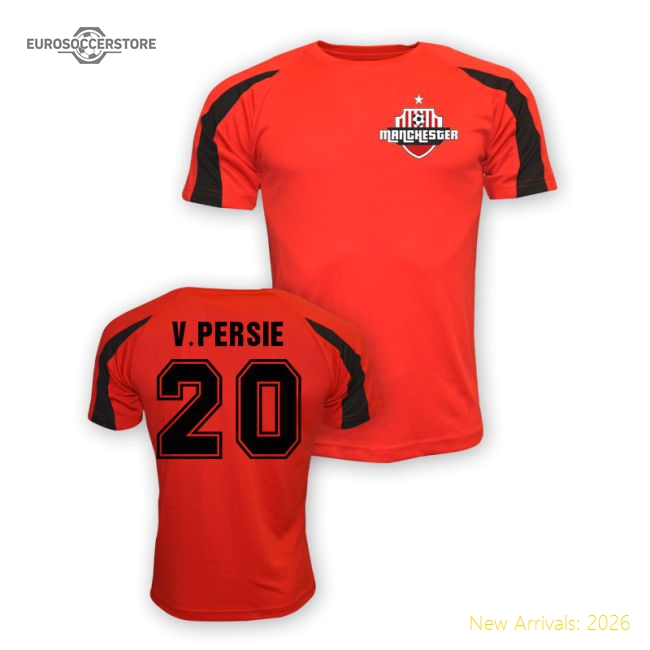 Robin Van Persie Man Utd Sports Training Jersey (red)-Football Jersey Hub