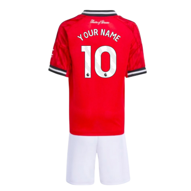 2025-2026 Man Utd Home Mini Kit (Your Name)-Football Jersey Hub