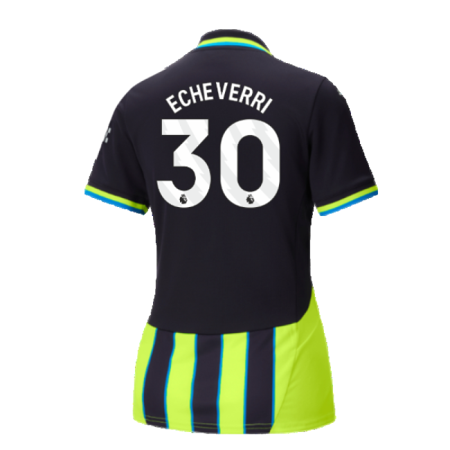 2024-2025 Man City Away Shirt (Womens) (Echeverri 30)-Football Jersey Hub