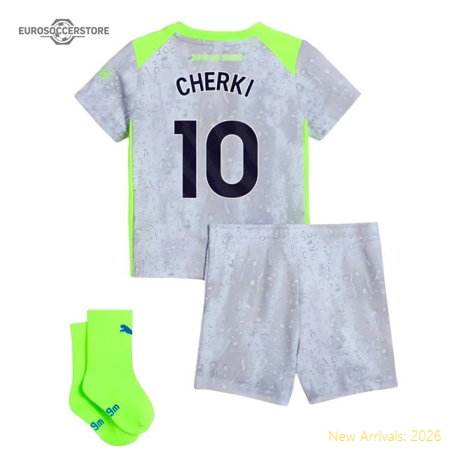 2025-2026 Man City Third Baby Kit (Cherki 10)-Football Jersey Hub