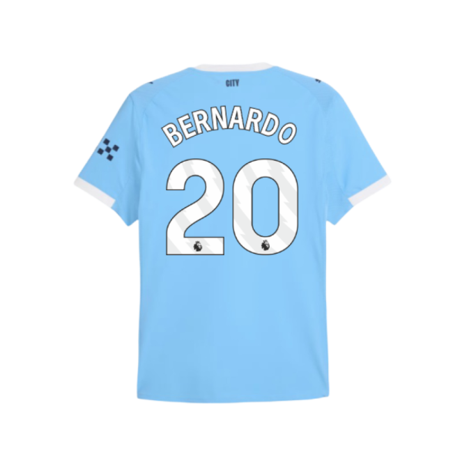 2025-2026 Man City Authentic Home Shirt (Bernardo 20)-Football Shirts Shop