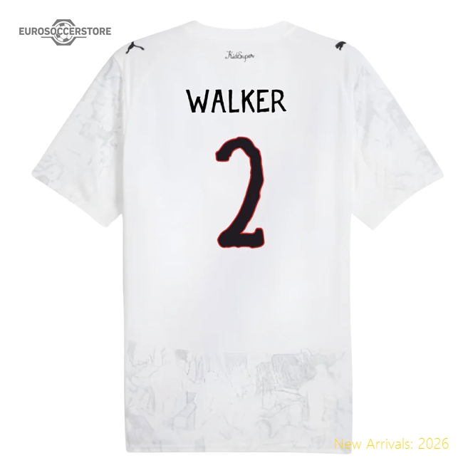 2025-2026 KIDSUPER x Manchester City CWC Shirt (White) (Walker 2)-Football Shirts Shop