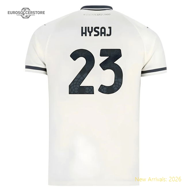 2025-2026 Lazio Away Shirt - Kids (Hysaj 23)-Vantage Point Soccer