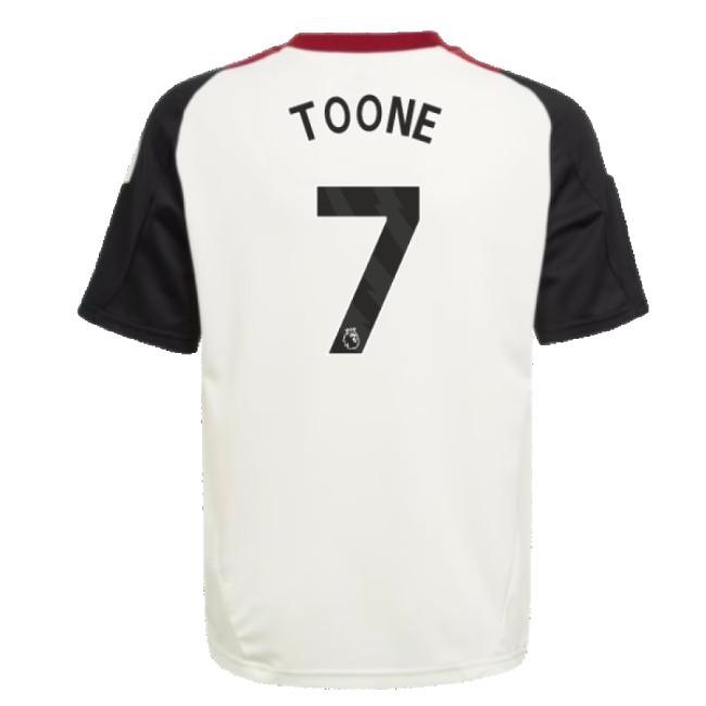 2024-2025 Man Utd Training Jersey (Off White) - Kids (Toone 7)-Football Jersey Hub
