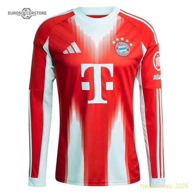 2025-2026 Bayern Munich Long Sleeve Home Shirt (Beckenbauer 5)-PitchVibe Kits
