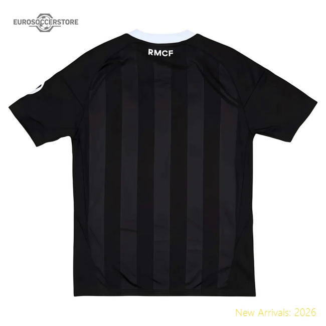 2025-2026 Real Madrid Third Goalkeeper Youth Kit (Black)-BuySoccerJersey Hub