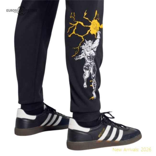 2025-2026 Real Madrid Marvel Pants (Black)-BuySoccerJersey Hub