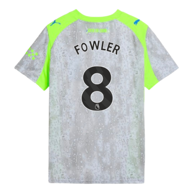 2025-2026 Man City Third Shirt (Kids) (Fowler 8)-Football Jersey Hub