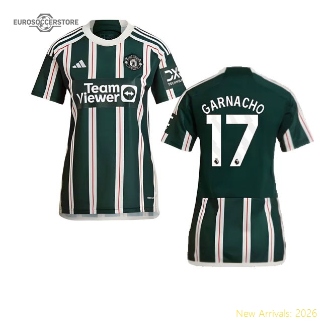 2023-2024 Man Utd Away Shirt (Ladies) (Garnacho 17)-Football Shirts Shop