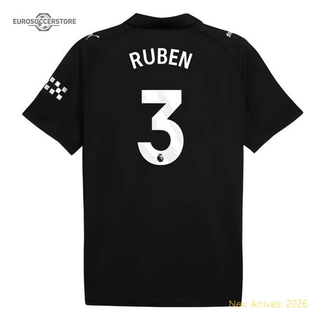 2025-2026 Man City Away Shirt (Ruben 3)-Football Jersey Hub