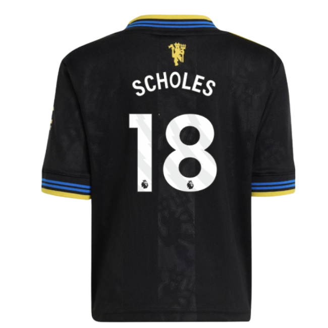 2025-2026 Manchester United Third Mini Kit (Scholes 18)-Football Jersey Hub
