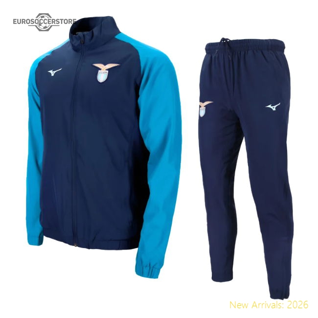 2024-2025 Lazio Travel Tracksuit (Navy)-Vantage Point Soccer