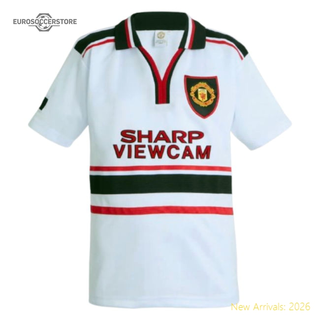 1997-1999 Manchester United Away Shirt (Kids) (Solskjaer 20)-Football Jersey Hub
