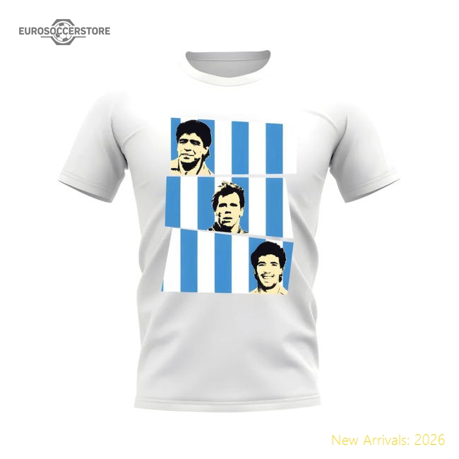 Maradona Zola Careca Napoli T-Shirt (White)-Vantage Point Soccer
