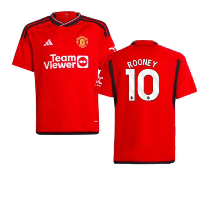 2023-2024 Man Utd Home Shirt (Kids) (Rooney 10)-Football Jersey Hub