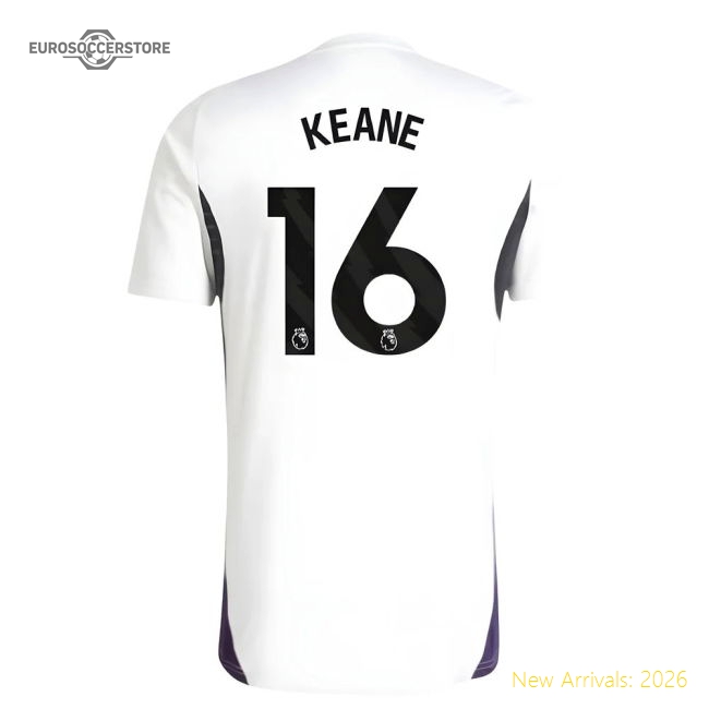 2025-2026 Man Utd Training Jersey (White) (Keane 16)-Football Jersey Hub