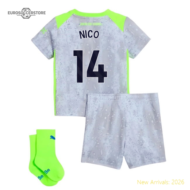 2025-2026 Man City Third Baby Kit (Nico 14)-Football Jersey Hub