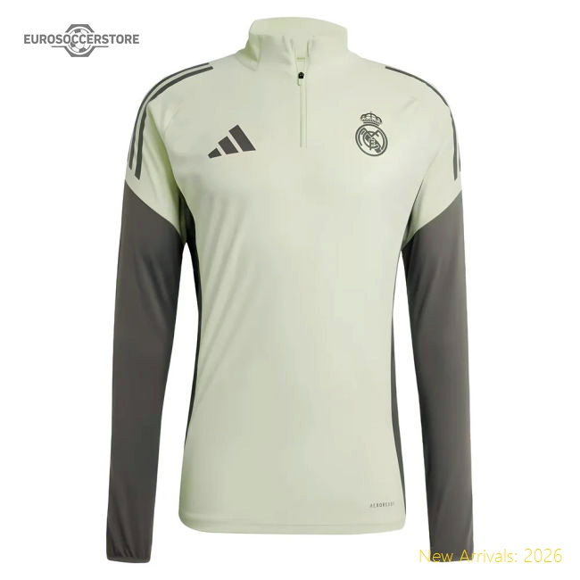2025-2026 Real Madrid Training Top (Almost Lime)-BuySoccerJersey Hub