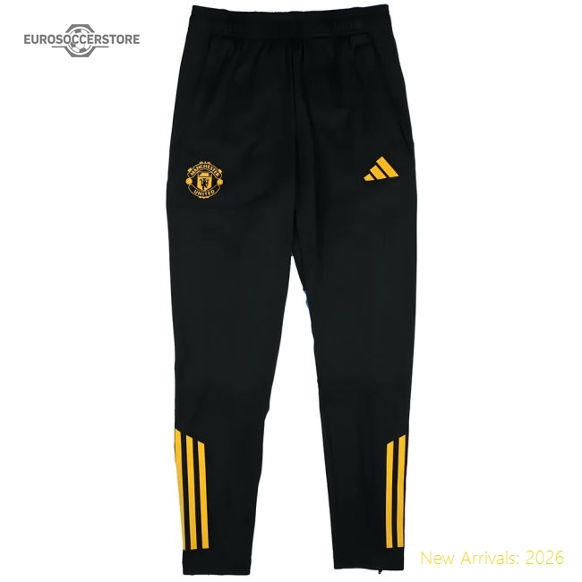 2025-2026 Man Utd EU Training Pants (Black) - Kids-Football Jersey Hub