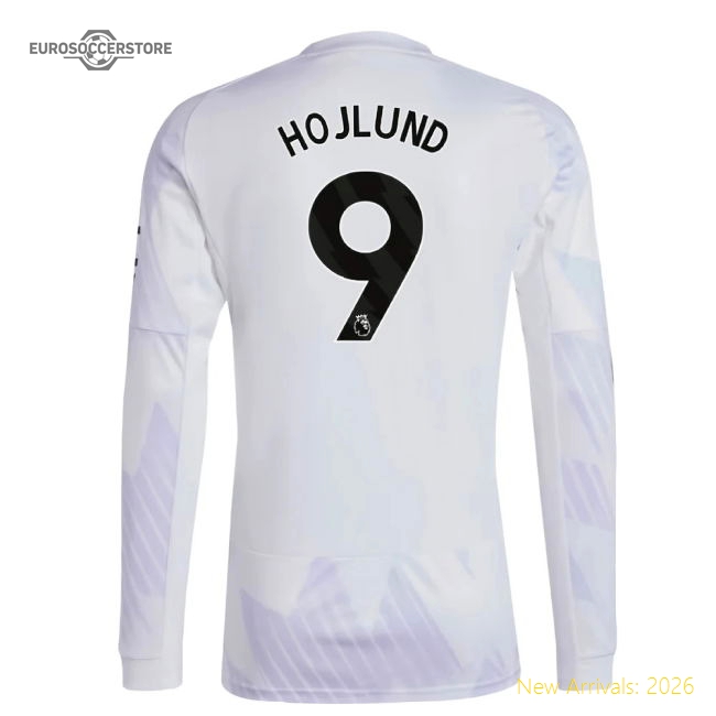 2025-2026 Man Utd Long Sleeve Away Shirt (Hojlund 9)-Football Jersey Hub
