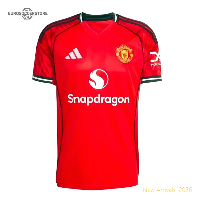 2025-2026 Man Utd Home Shirt (Shaw 23)-Football Jersey Hub