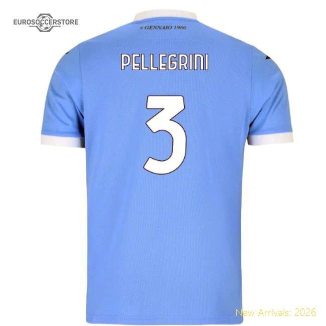 2025-2026 Lazio Home Shirt (Kids) (Pellegrini 3)-Vantage Point Soccer