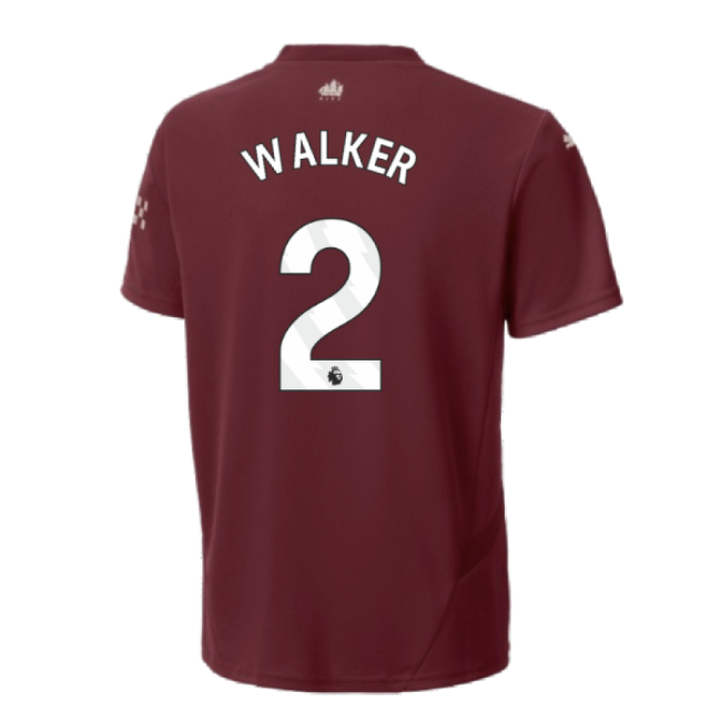 2024-2025 Man City Third Shirt (Kids) (Walker 2)-Football Jersey Hub