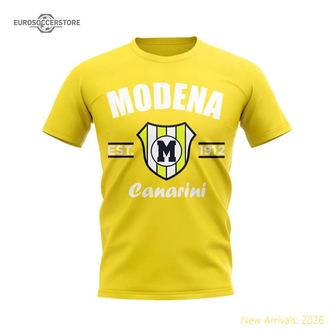 Modena Established Football T-Shirt (Yellow)-Vantage Point Soccer