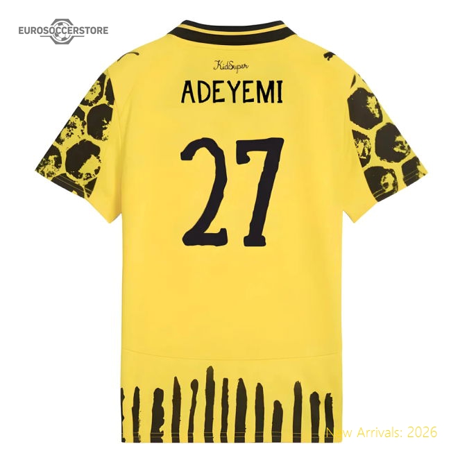 2025-2026 KIDSUPER x Borussia Dortmund CWC Shirt - Kids (Adeyemi 27)-PitchVibe Kits