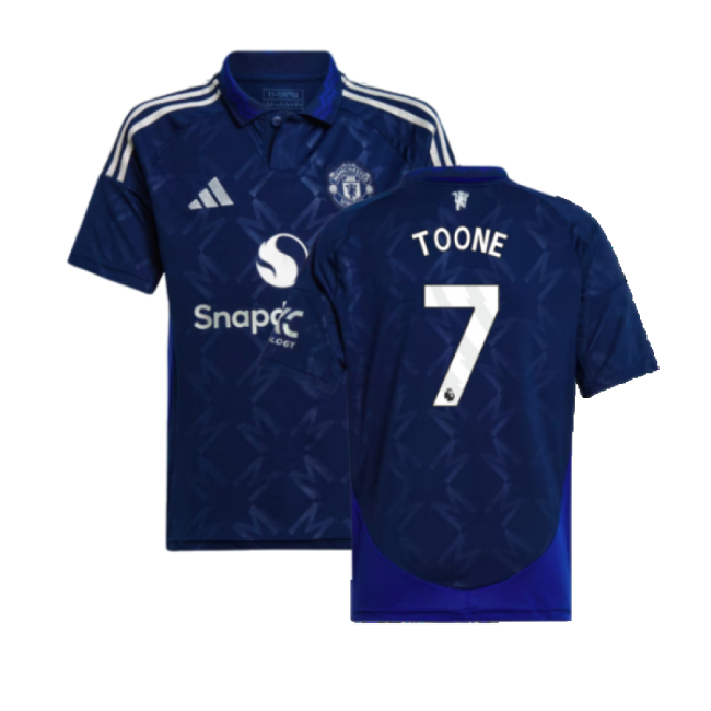 2024-2025 Man Utd Away Shirt (Kids) (Toone 7)-Football Jersey Hub