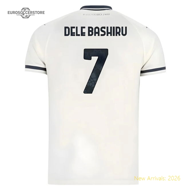 2025-2026 Lazio Away Shirt - Kids (Dele Bashiru 7)-Vantage Point Soccer