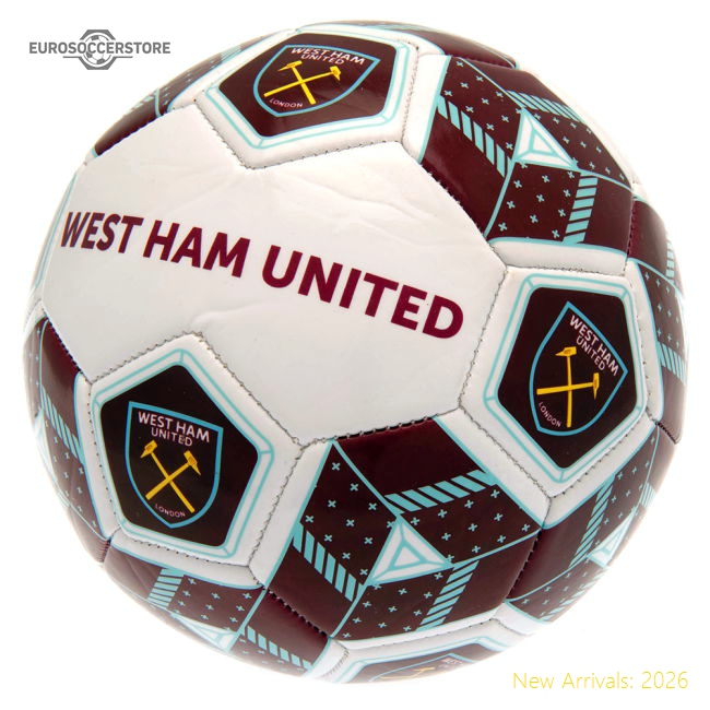 West Ham United FC Hex Size 3 Football-Vantage Point Soccer