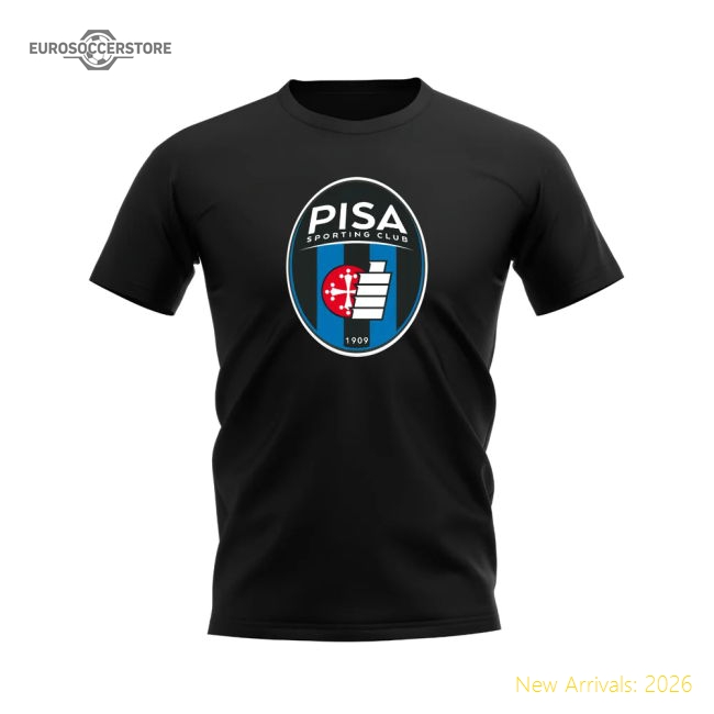 Pisa Badge T-shirt (Black)-Vantage Point Soccer