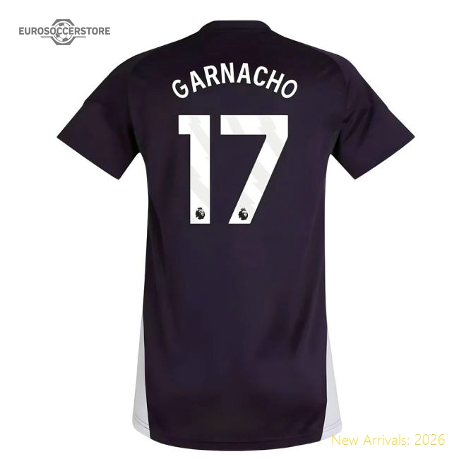 2025-2026 Man Utd Training Jersey (Aurora Plum) - Womens (Garnacho 17)-Football Jersey Hub