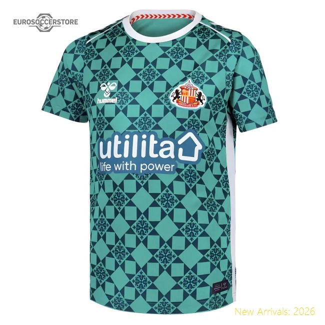 2025-2026 Sunderland Goalkeeper Shirt (Green) - Kids-Football Shirts Shop