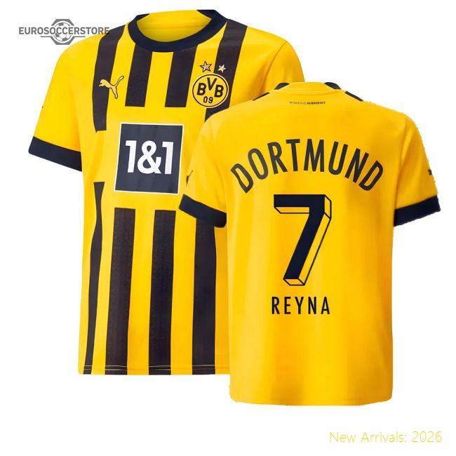 Borussia Dortmund 2022-2023 Home Gear Football Match Kit (Kids)-Jersey Chest: 2026 World Cup Soccer Kits