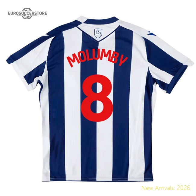 West Brom Wba (Molumby 2025-2026 Home Kit Kids Shirt Classic Game-PitchVibe Kits